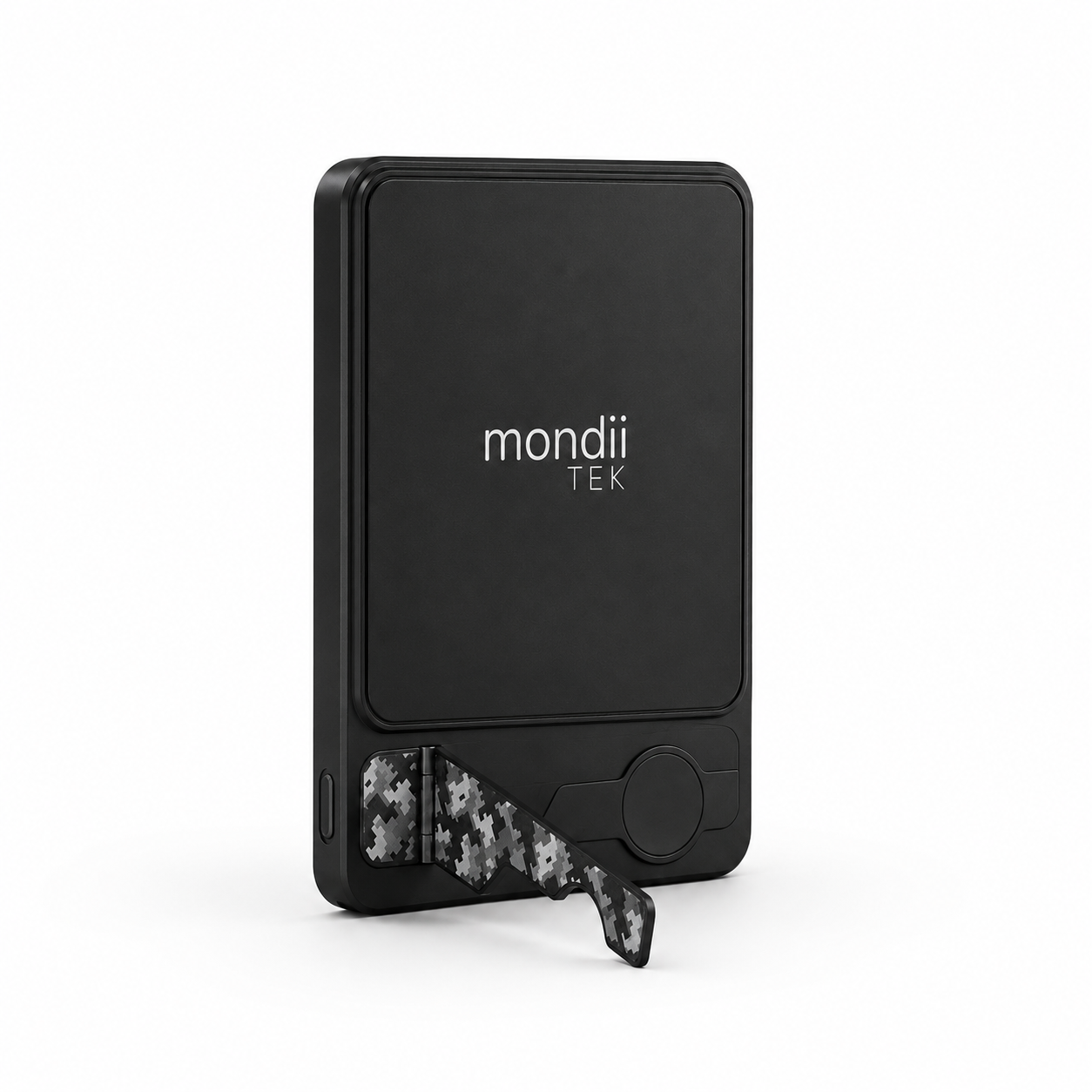 MONDII TEK Power Bank Magnético Compatible con MagSafe, Batería Externa Inalámbrica para iPhone, Samsung y Android, Diseño Ultrafino con Soporte Integrado