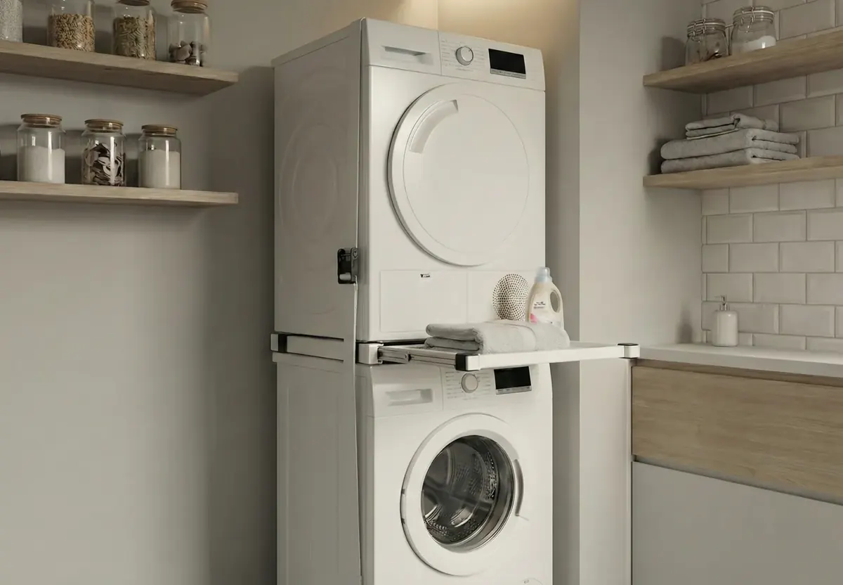 Kit de apilamiento lavadora secadora Mondii para el hogar